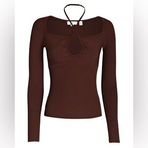 A.L.C. Chocolate Long Sleeve Top
